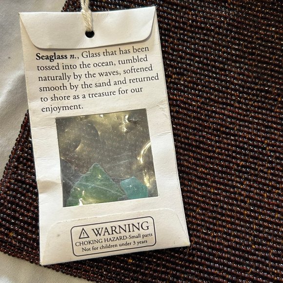 Seaglass Collection Beaded Pink & Brown Clutch - Picture 4 of 8